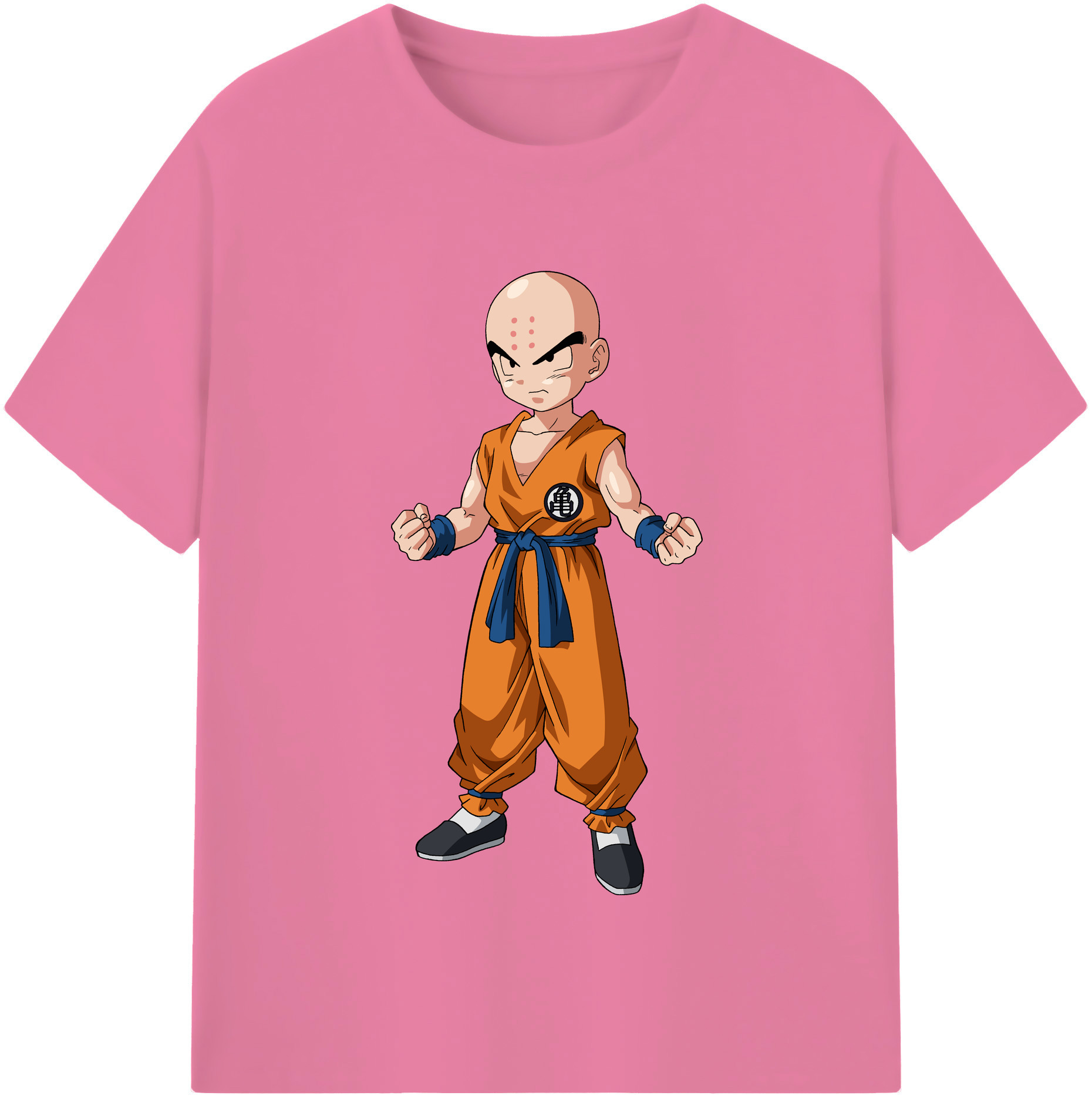 （画像用） ドラゴンボール クリリン DRAGON BALL krillin 綿100％半袖Tシャツ（フロントプリント）